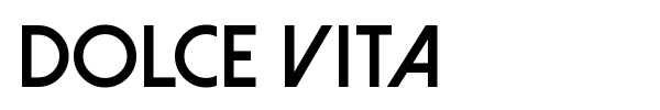 Dolce Vita font preview